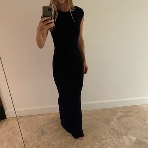 Alice and Olivia Navy Sequin Gown